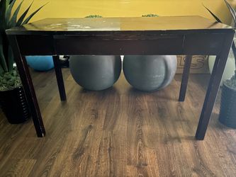 Large wooden desk