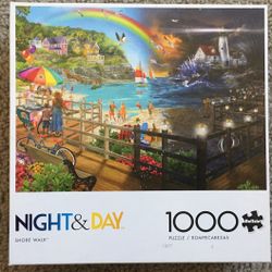 Jigsaw Puzzle SHORE WALK Buffalo NO MISSING PIECES 