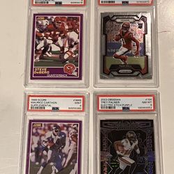 Football Graded Cards Lot