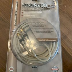Monster Bass Stereo Cable 12 Ft NIP