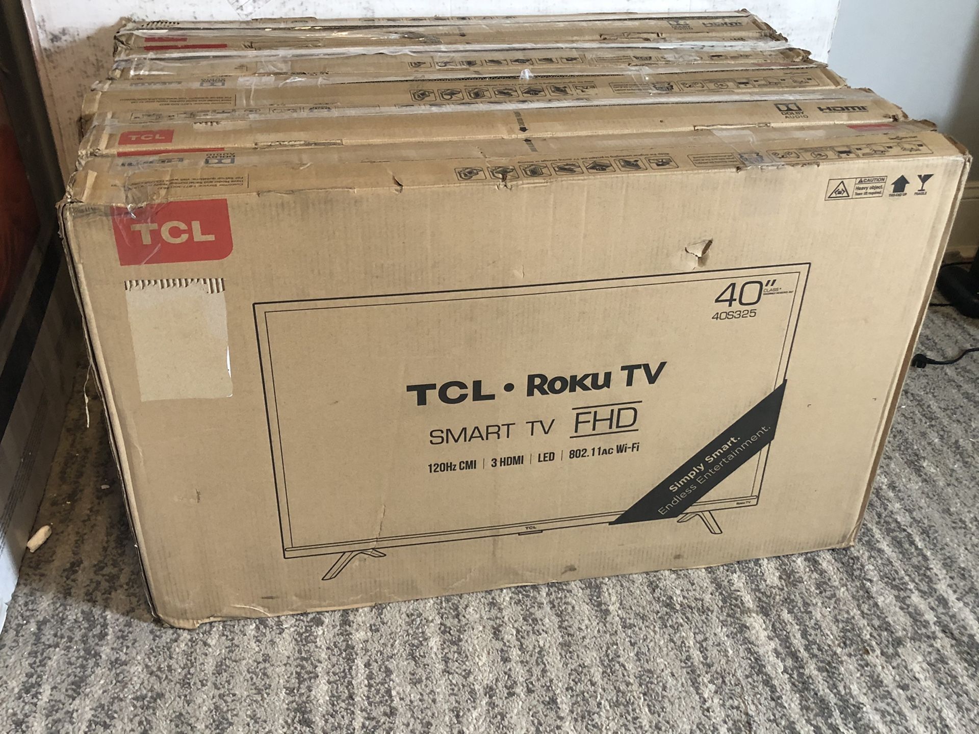 40” TCL FHD Roku Smart TVs