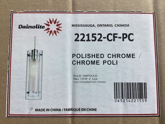 Chrome Light Pendulum Light Fixture 