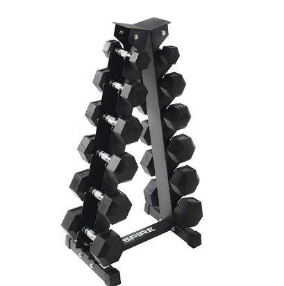 Inspire Fitness RBR Hex Dumbells with Stand (5-30lbs)