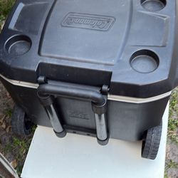 Cooler, great quality, COLEMAN, H18”, Deep16”, W21”, 2 Large wheels. Location 👇