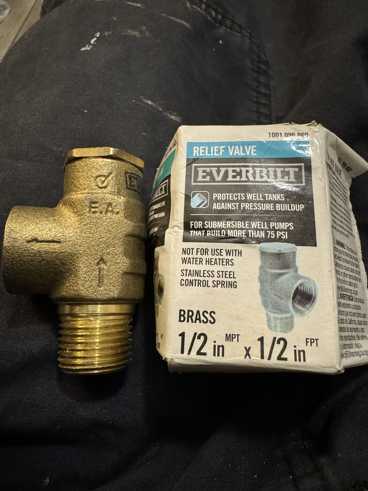 1/2 in. Brass Relief Valve