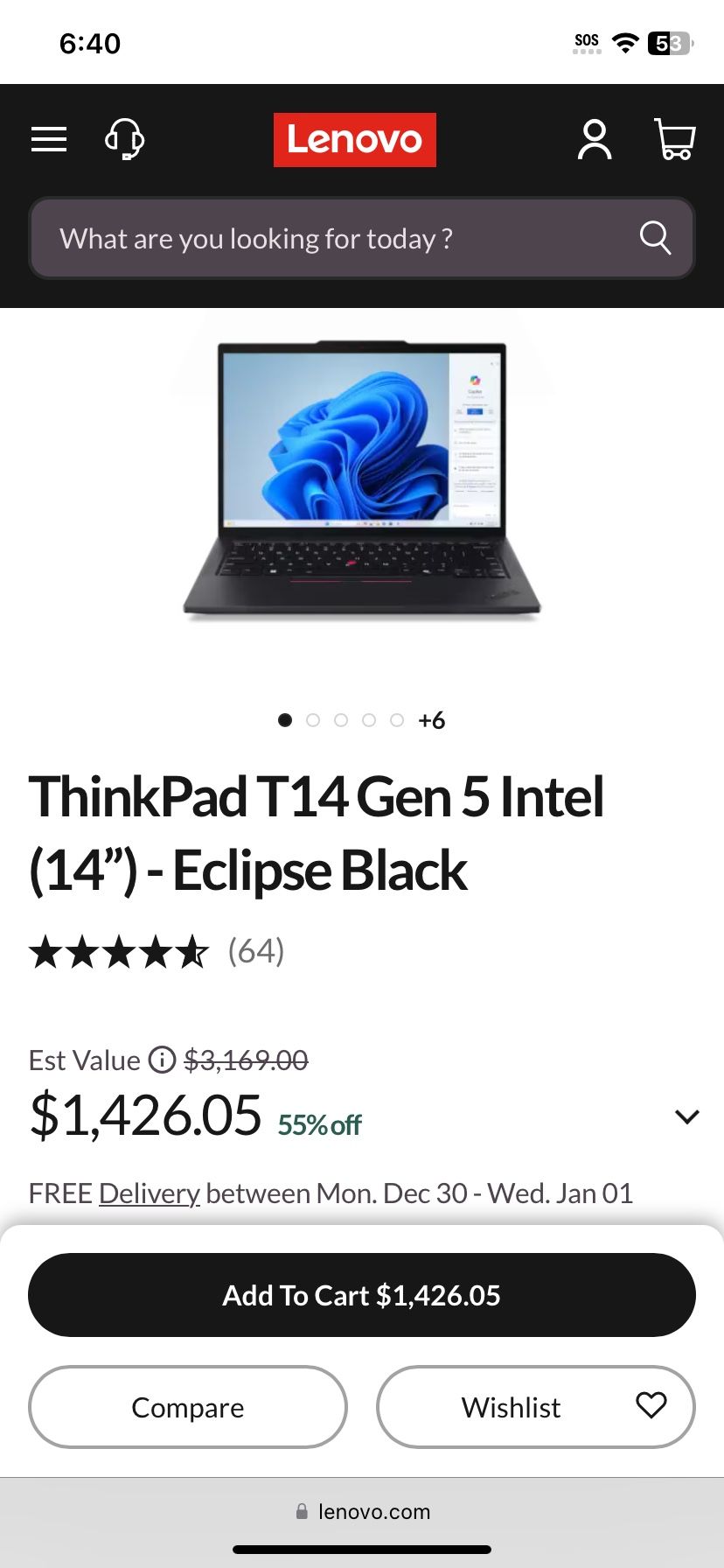 Lenovo Thinkpad Gen 5