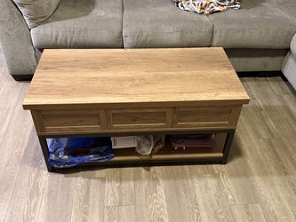Wood Coffee Table with Storage