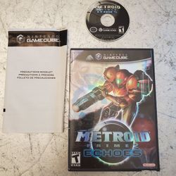  Metroid prime Echoes for Nintendo gamecube. Tested and working. Look my profile for more Nintendo gamecube games