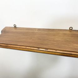 Flat Wooden Wall Hanging Shelf 17.5” Length x  6.5” Width Inches