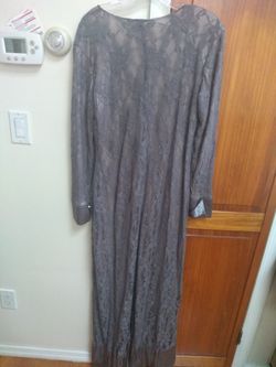 Maxi Dress Gray  For Women  Worn Once Size 12 Pick Up Only 
