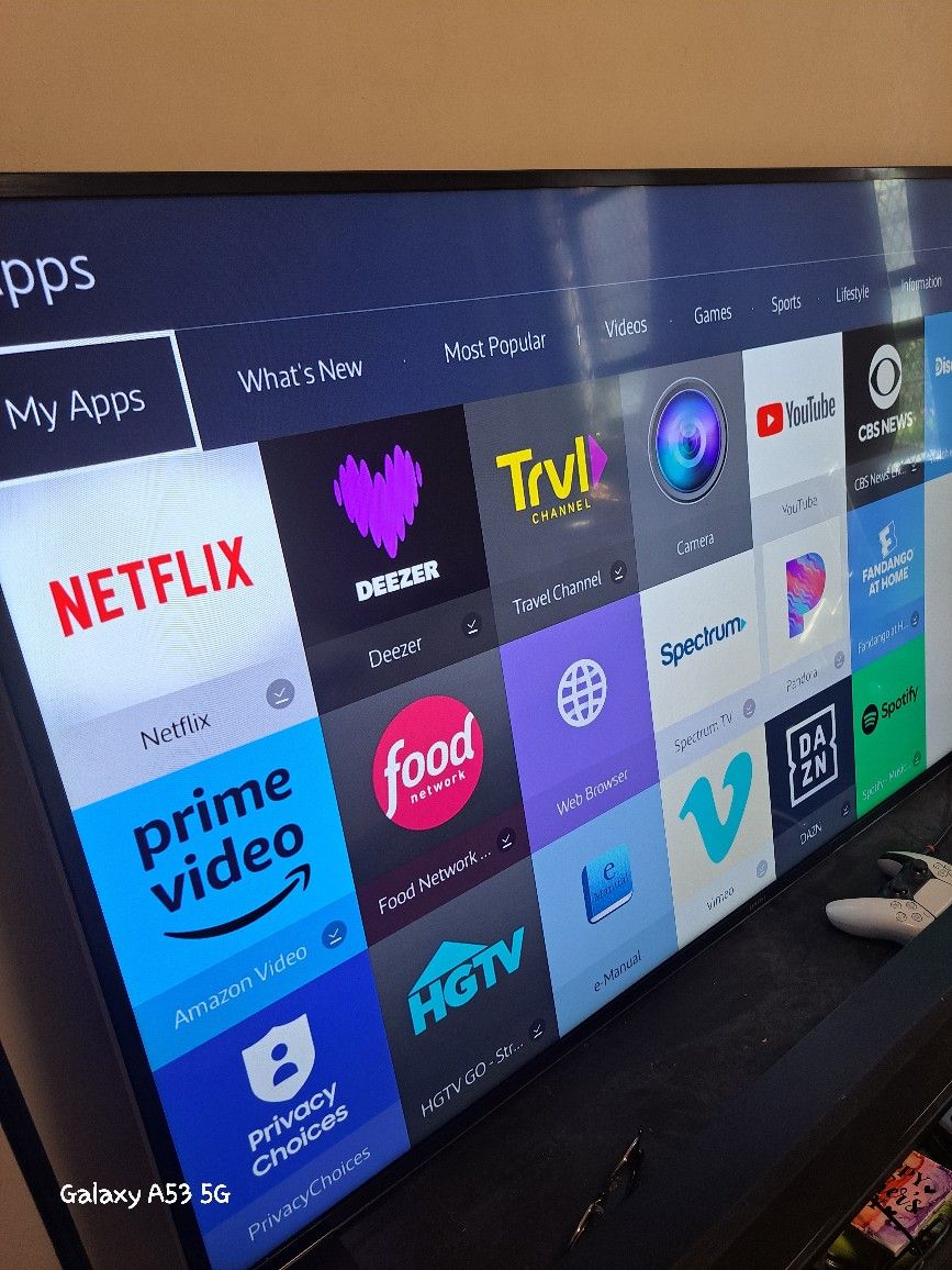 Samsung 60 Inch 4K UHD TV And Vizio Soundbar