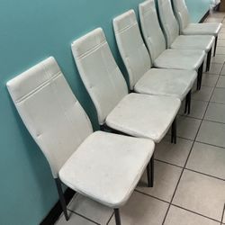 White Chairs ( 6 Total )