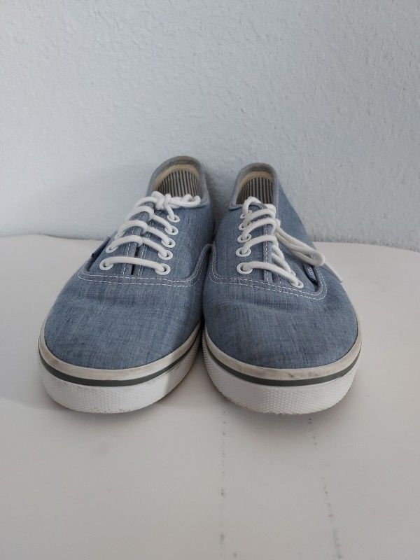 VANS Blue Canvas Skateboard Sneakers Women's Size 7 Men's Size 5.5 Unisex