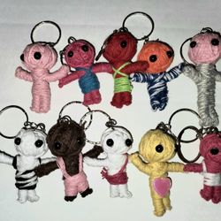 Yarn Doll Keychains