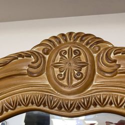 EL DORADO FURNITURE AICO SOLID WOOD WALL MIRROR LATTE RECEIPT A5