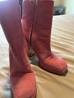 Pink Suede Jessica Simpson Boots