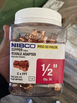 Nibco Copper Female Adapter 1/2