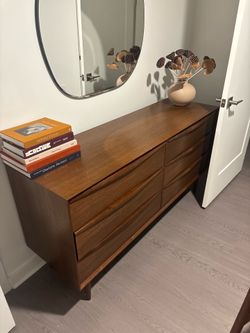 Brown wooden dresser