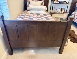 Dark Wood Twin Bed Frame