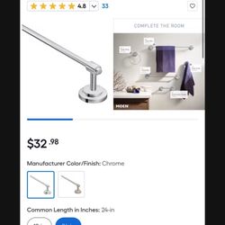 Moen ISO Chrome Bathroom Hardware