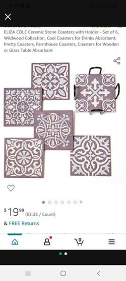 Farmhouse Ceramic Coasters