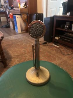Breaker Breaker:.Vintage Nonoperational Astatic Lollipop Microphone: