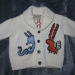 Gucci Boys Cardigan Sz 6/9 Months 