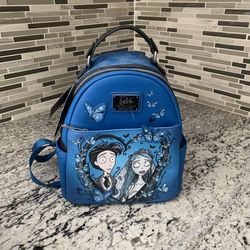 Loungefly Disney Exclusive Butterfly Lovers Corpse Bride Glow in the Dark Mini Backpack Halloween Tim Burton