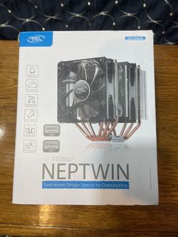 Deep Cool Neptwin V2 CPU cooler OC overclocking Intel AMD universal