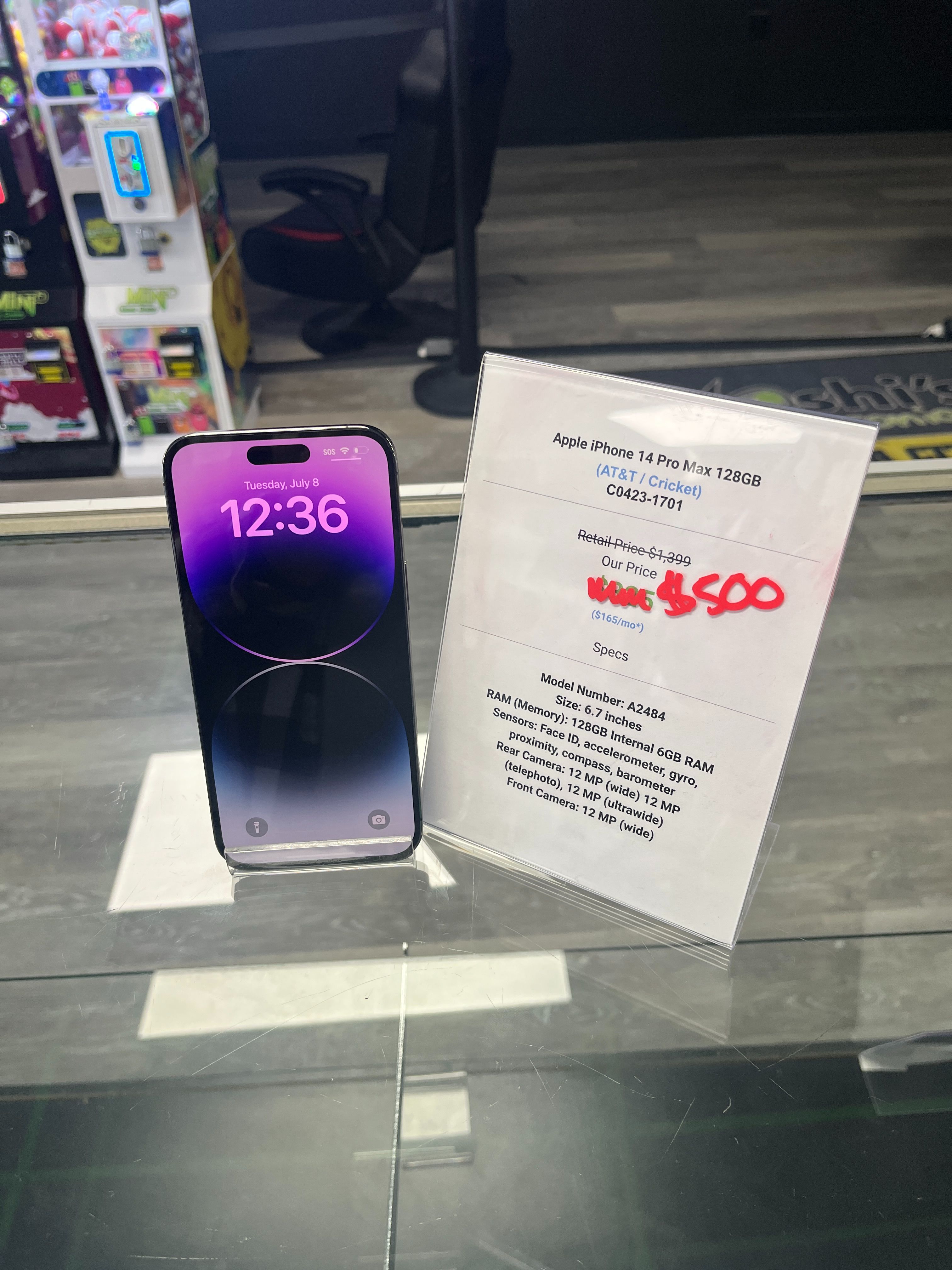 iPhone 14 Pro Max 128GB AT&T Deep Purple C0423-1701