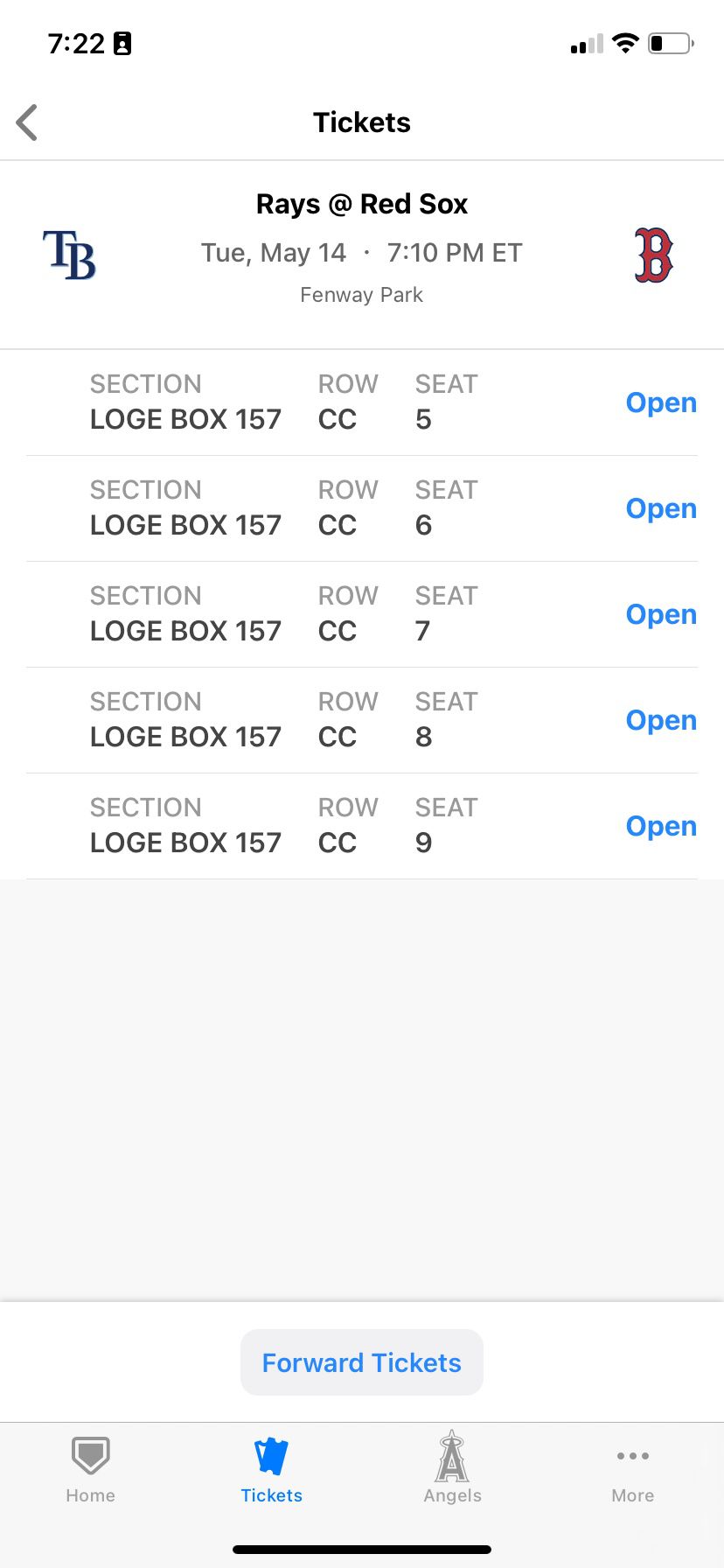 Make An Offer! Boston Red Sox Tickets - Tuesday, May 14