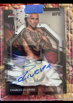 2024 Topps Ufc Finest Charles Olivera On Card Autograph 