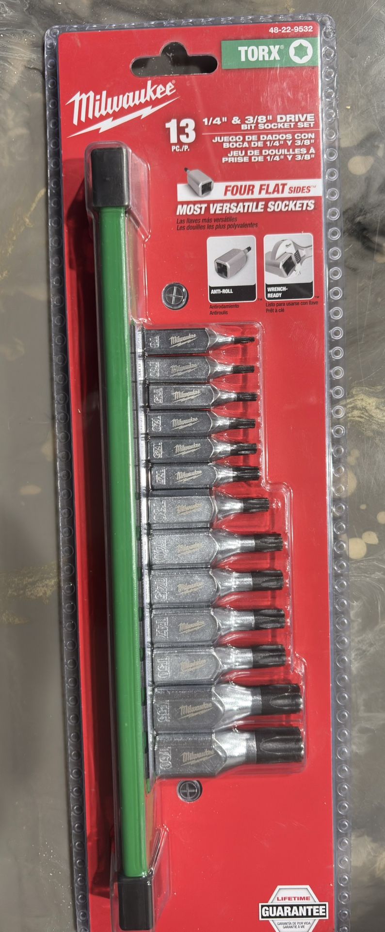 1/4 in. and 3/8 in. Drive Torx Bit Socket Set (13-Piece)