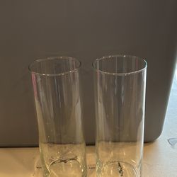 Lot Of Candle Based : Cylinder Vases 