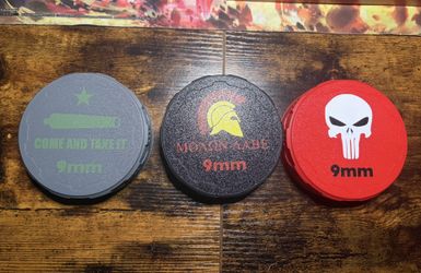 Custom 3D Printed 9mm Ammo Boxes | Set of 3 | Twist-Lock, Stackable