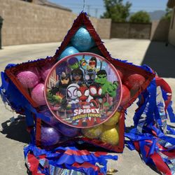 Spidey And His Amazing Friends Star Pinata With Balls 