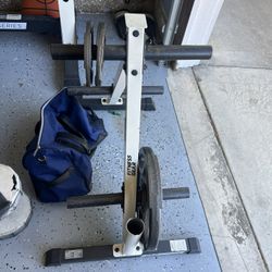 Fitness Gear Weight Tree And Barbell Holder Stand For Sale 