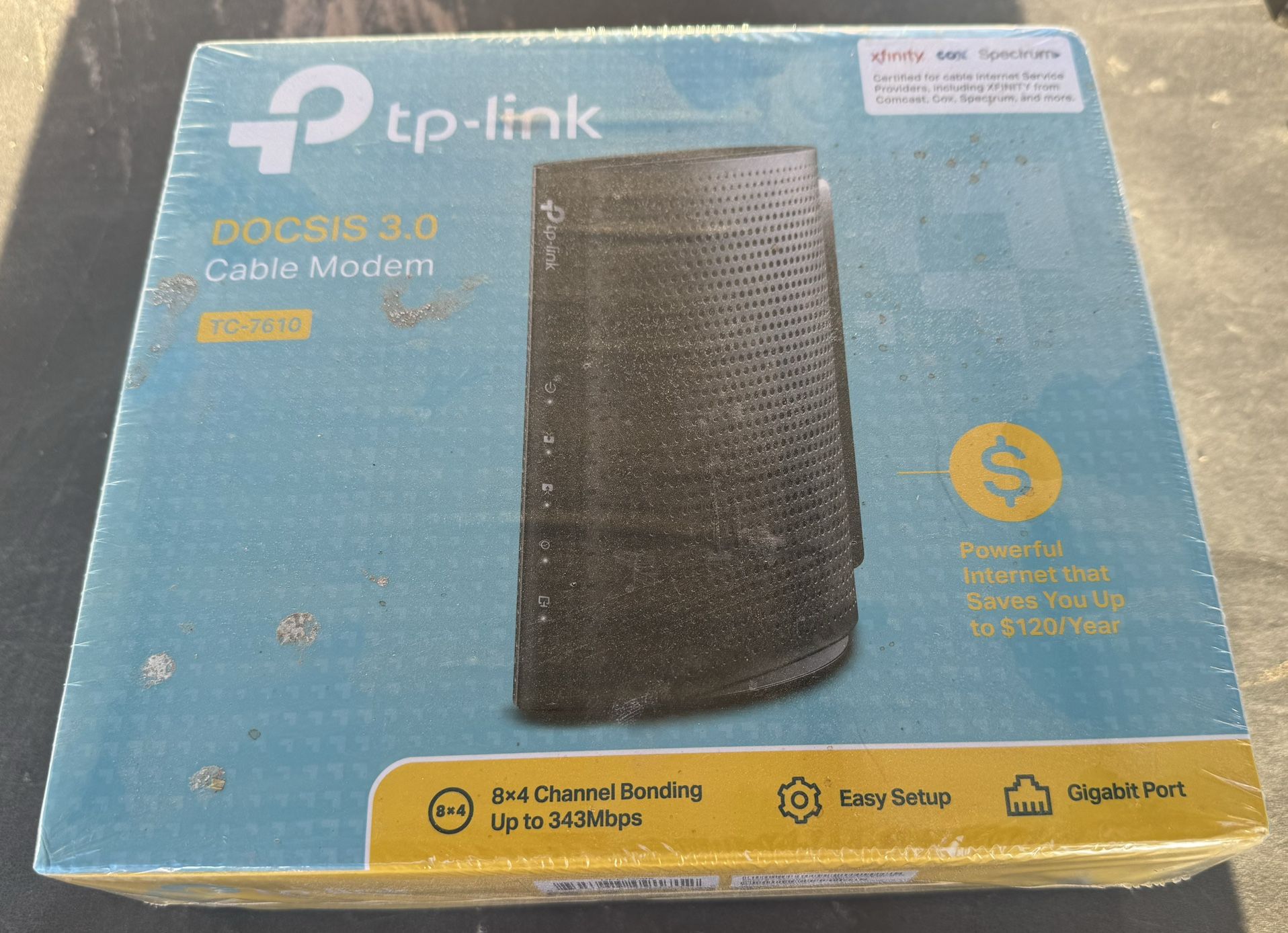 TP-Link TC-7610 Cable Modem DOCSIS 3.0 COX Xfinity Spectrum NEW!