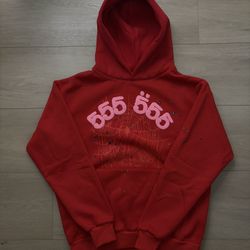 Red 555 Spider Hoodie