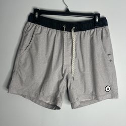 Vuori Kore Shorts 5 Inch Inseam Lined Mens Medium Grey V367