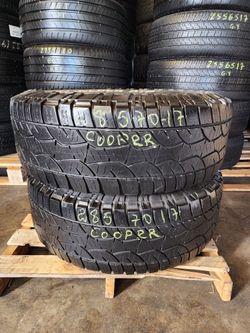 LT 285 70R 17 USED TIRES COOPER LT 2857017 USED TIRES (PAIR) MOUNT BALANCE INCLUDED