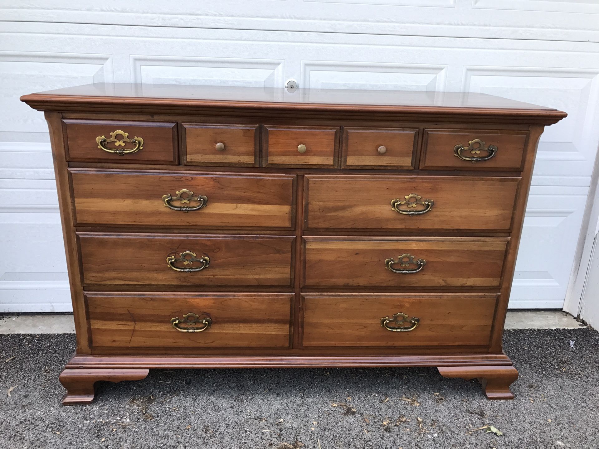 Solid Cherry Wood 9 Drawer Dresser