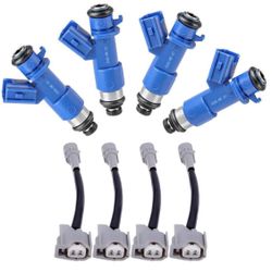 4X Honda OEM 16450-RWC-A01 Fuel Injector W/ For Honda Acura RDX 410cc