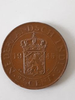 Coin Netherland Indie 2 1/2, 1945