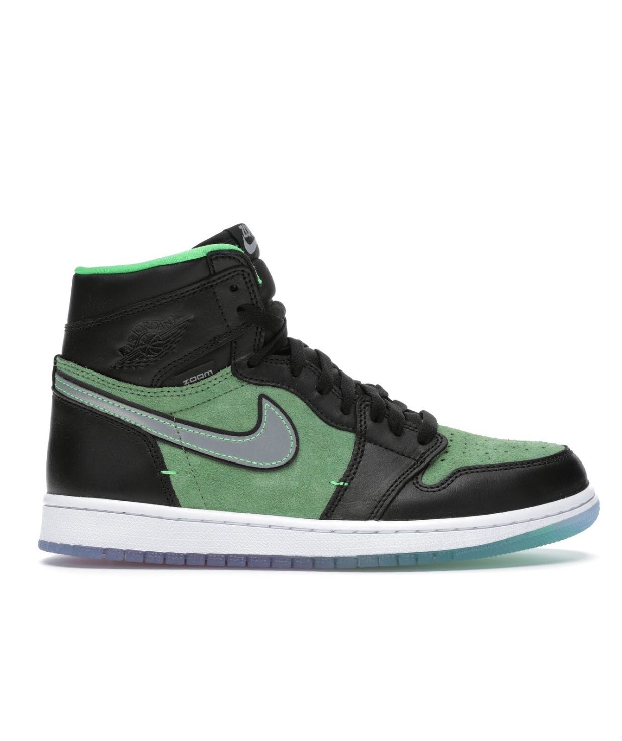 nike air jordan retro 1 zoom black green 420 limited from snkrs app *ARRIVES TUESDAY* size 8