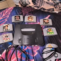 Nintendo 64 Complete Bundle With 4 Controls And 6 Games  $300 Obo 