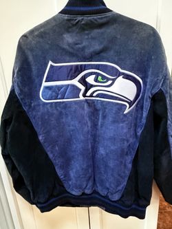 XL Leather Seahawks Jacket
