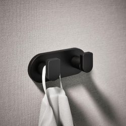Kohler 73146-BL Composed® Double Robe Hook, Matte Black