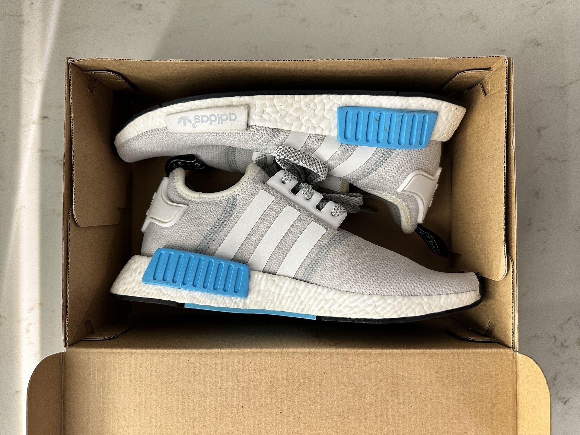 NMD R1 Adidas Bright Cyan Size 6
