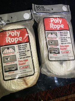 Lehigh 1/4 in. x 50 ft. Twisted Poly Rope
